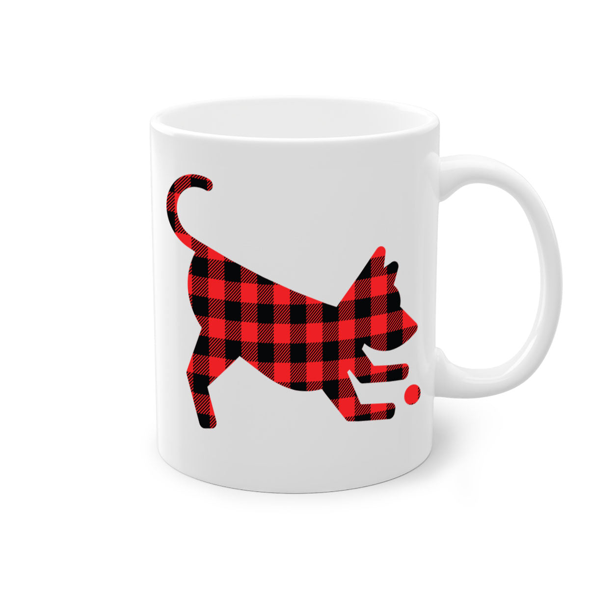 Dog Style 114# Mug featuring a glossy finish with a colored handle and interior, available in multiple colors and sizes.