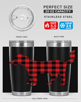 Dog Style 116# 20oz Tumbler featuring double wall vacuum insulation and a stylish design for dog lovers.