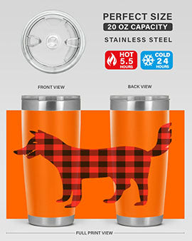 Dog Style 116# 20oz Tumbler featuring double wall vacuum insulation and a stylish design for dog lovers.