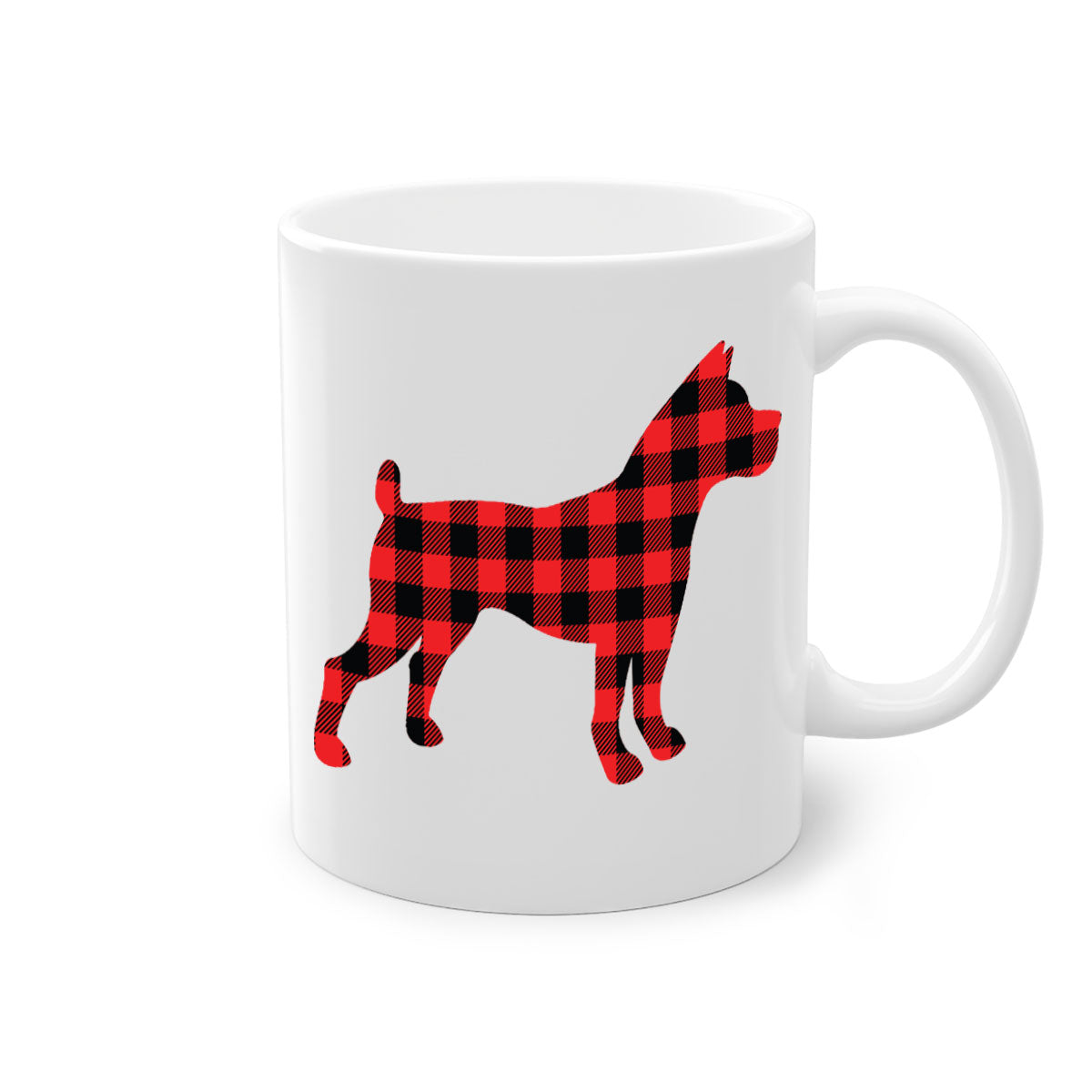 Dog Style 117# Mug featuring a two-tone design with a colored handle and glossy finish, available in multiple colors.