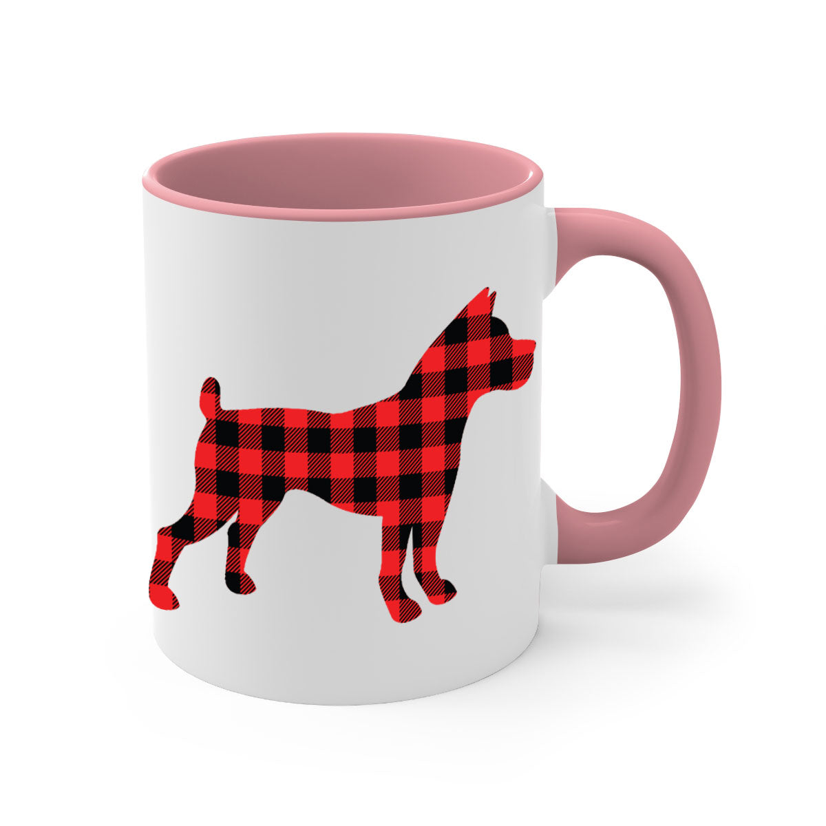 Dog Style 117# Mug featuring a two-tone design with a colored handle and glossy finish, available in multiple colors.