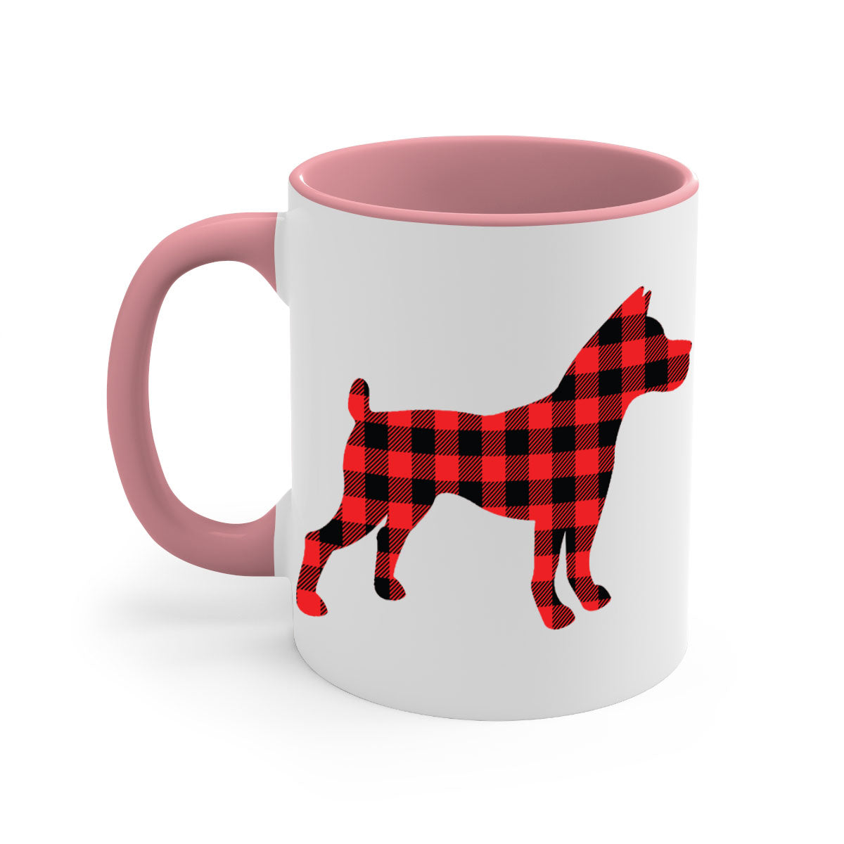 Dog Style 117# Mug featuring a two-tone design with a colored handle and glossy finish, available in multiple colors.