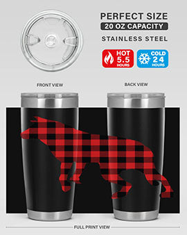 Dog Style 118# 20oz Tumbler made of stainless steel with a stylish design, perfect for hot and cold beverages.
