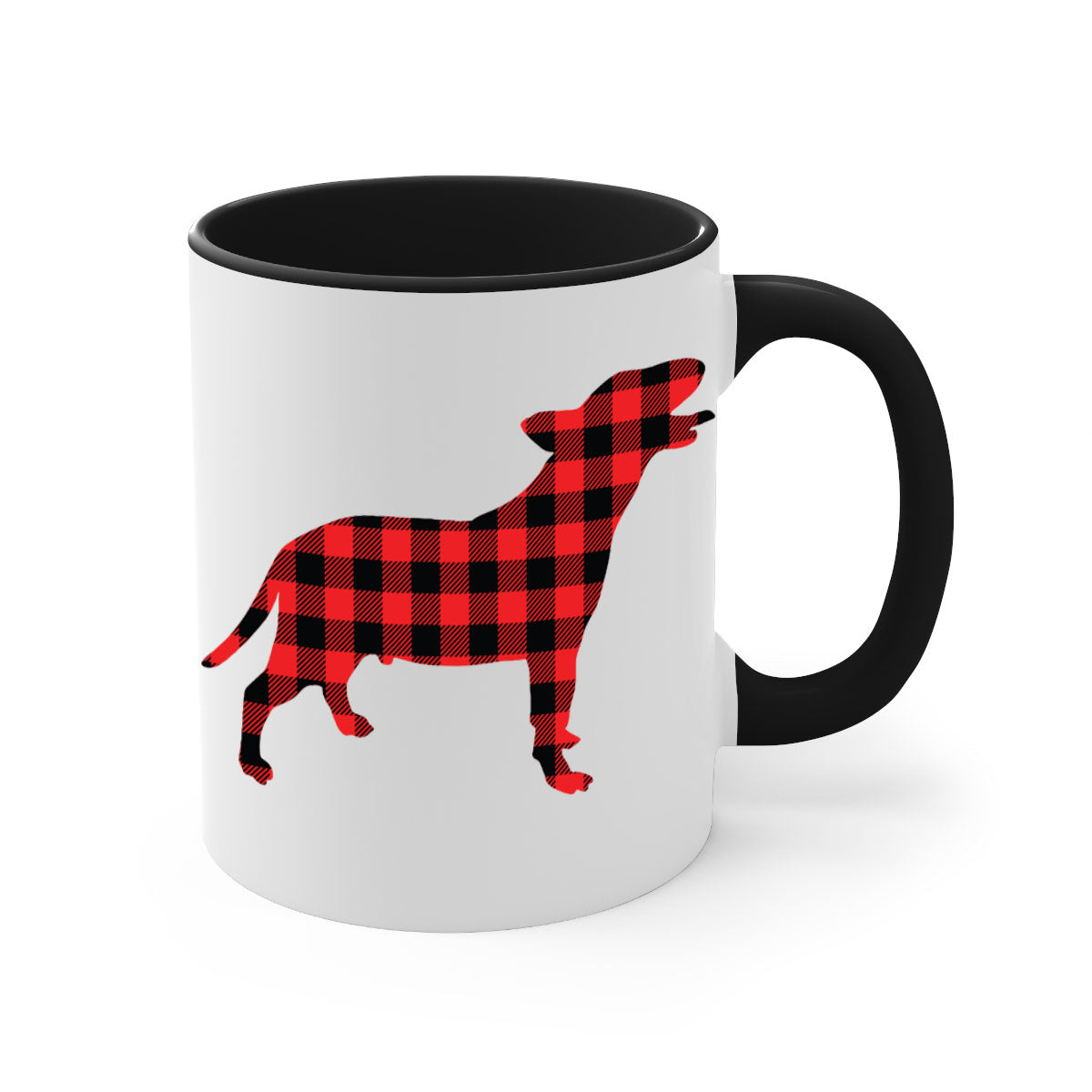 Dog Style 119# Mug featuring a two-tone design with a colored handle and glossy finish, available in multiple colors.