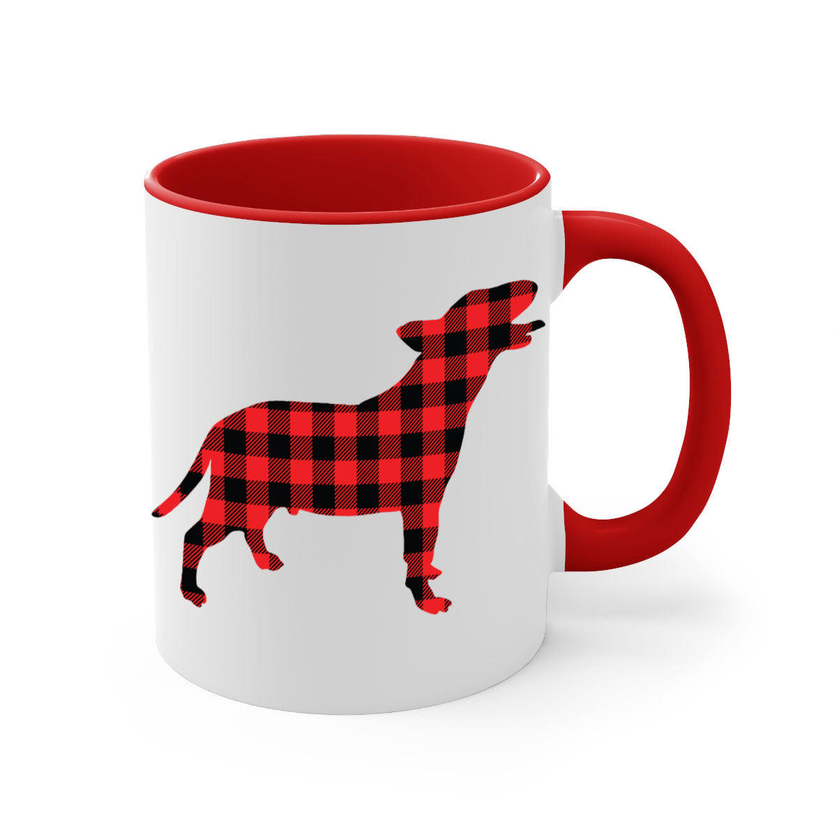 Dog Style 119# Mug featuring a two-tone design with a colored handle and glossy finish, available in multiple colors.
