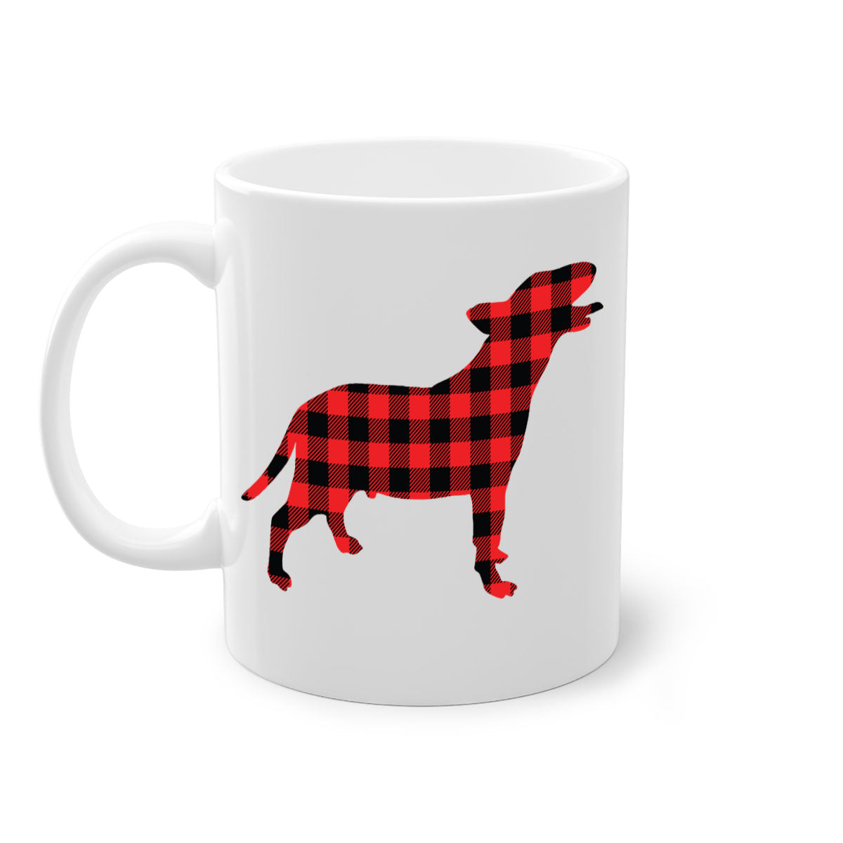 Dog Style 119# Mug featuring a two-tone design with a colored handle and glossy finish, available in multiple colors.
