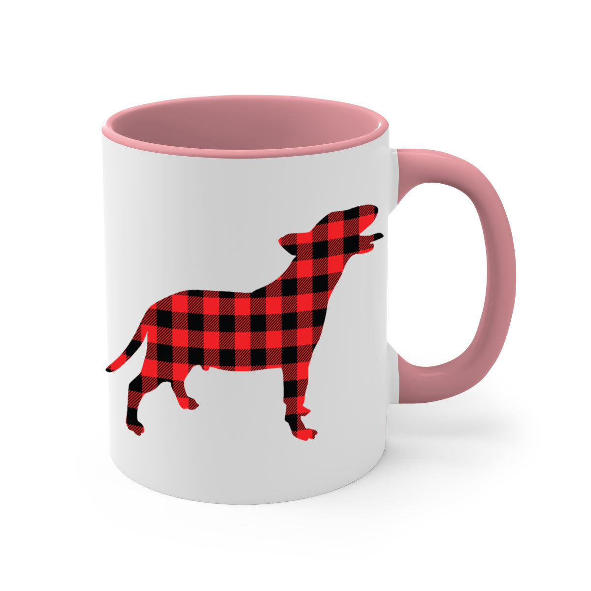 Dog Style 119# Mug featuring a two-tone design with a colored handle and glossy finish, available in multiple colors.