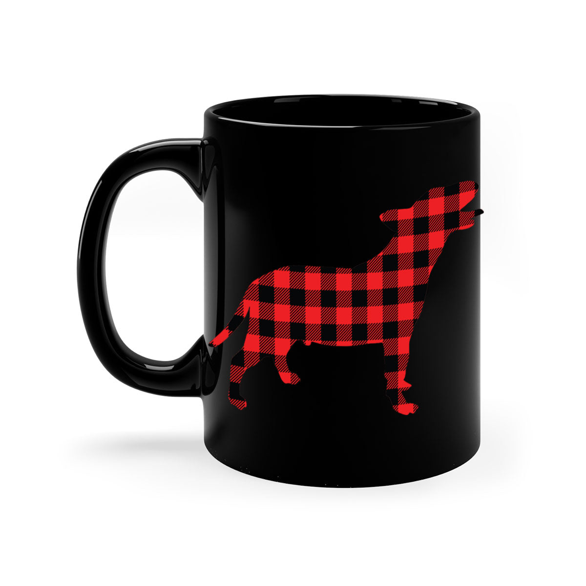 Dog Style 119# Mug featuring a two-tone design with a colored handle and glossy finish, available in multiple colors.