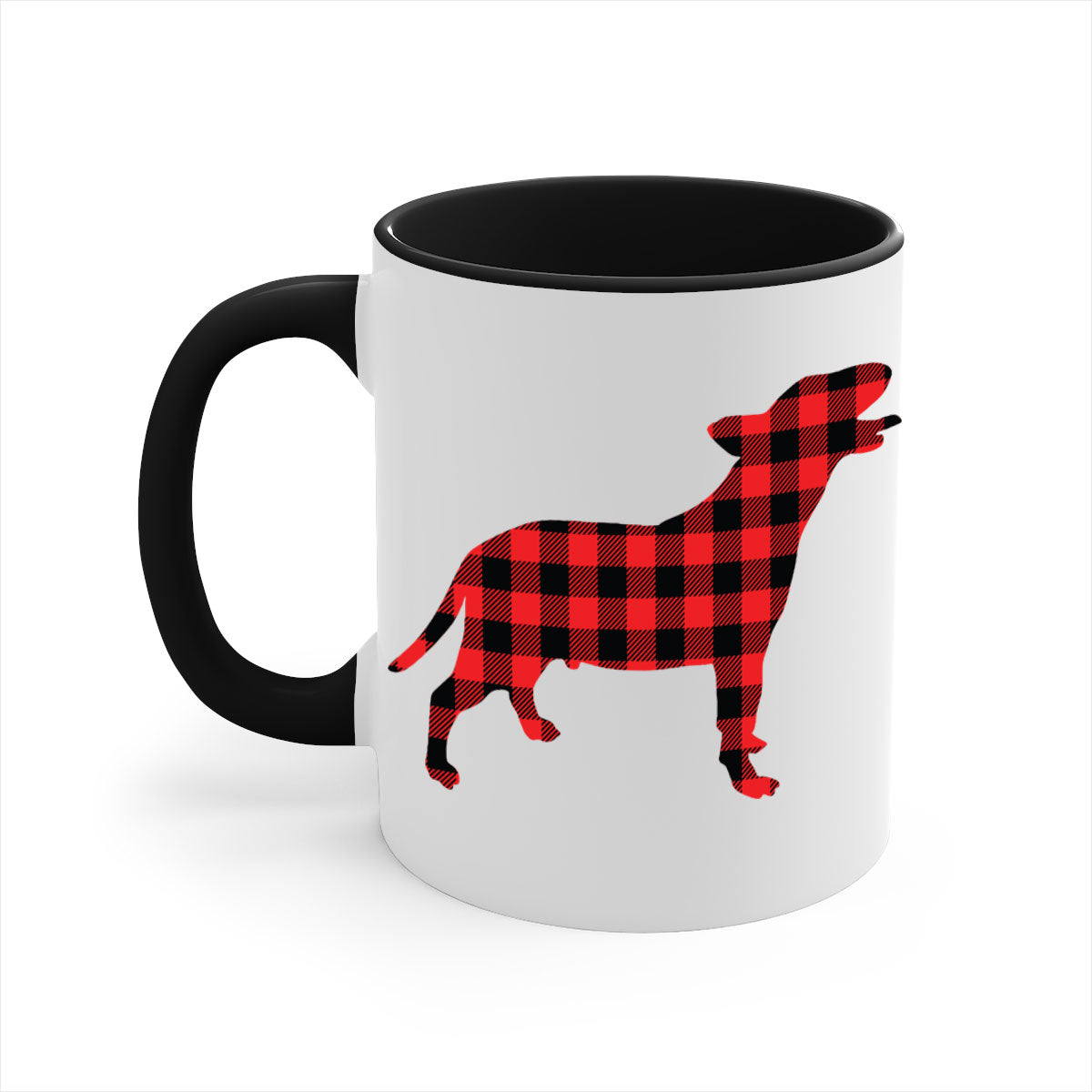 Dog Style 119# Mug featuring a two-tone design with a colored handle and glossy finish, available in multiple colors.