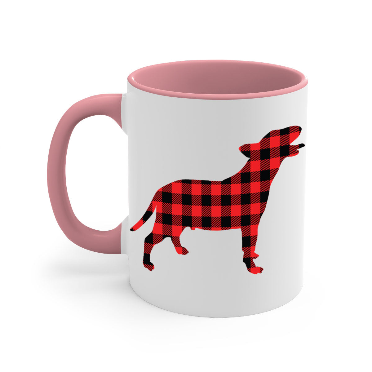 Dog Style 119# Mug featuring a two-tone design with a colored handle and glossy finish, available in multiple colors.