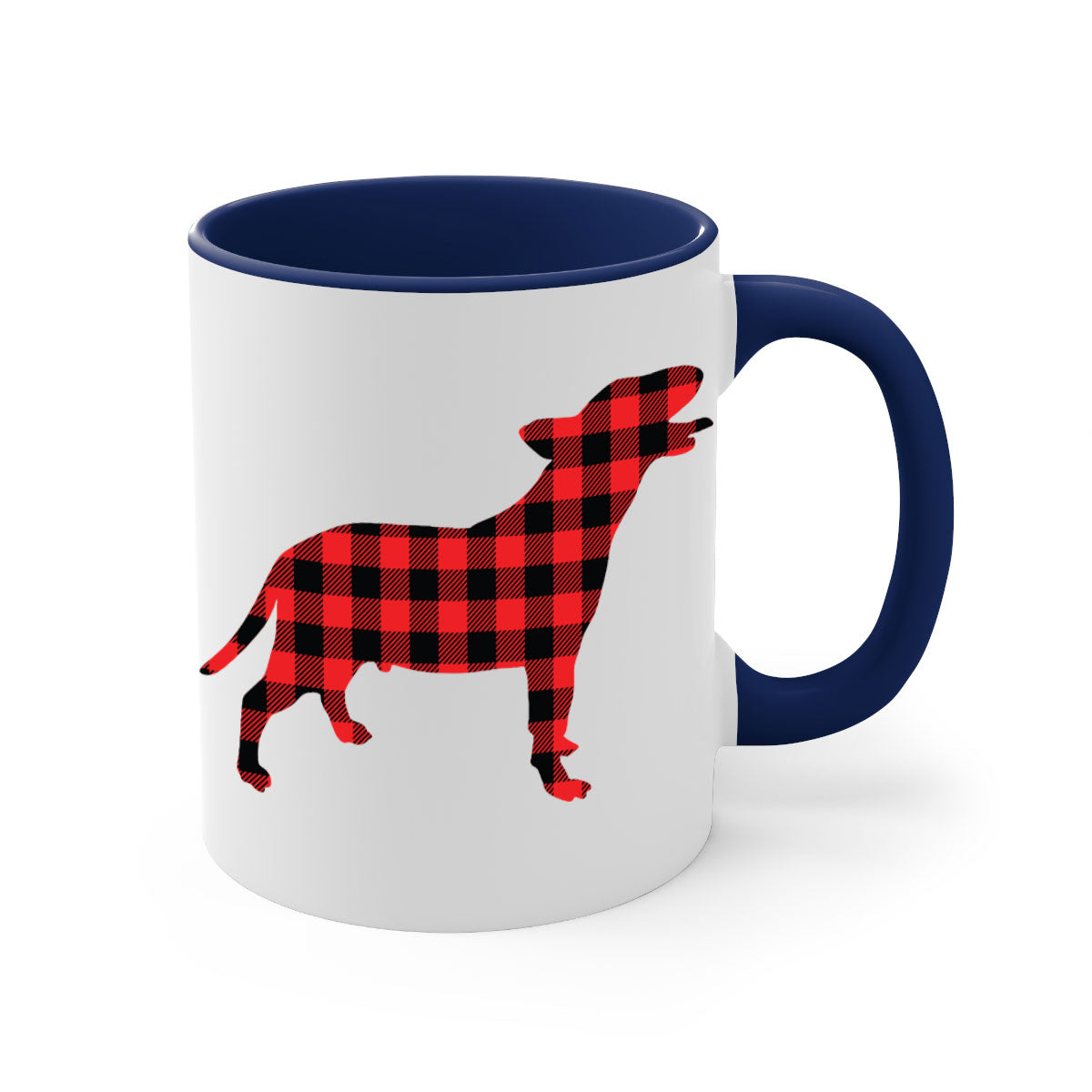Dog Style 119# Mug featuring a two-tone design with a colored handle and glossy finish, available in multiple colors.