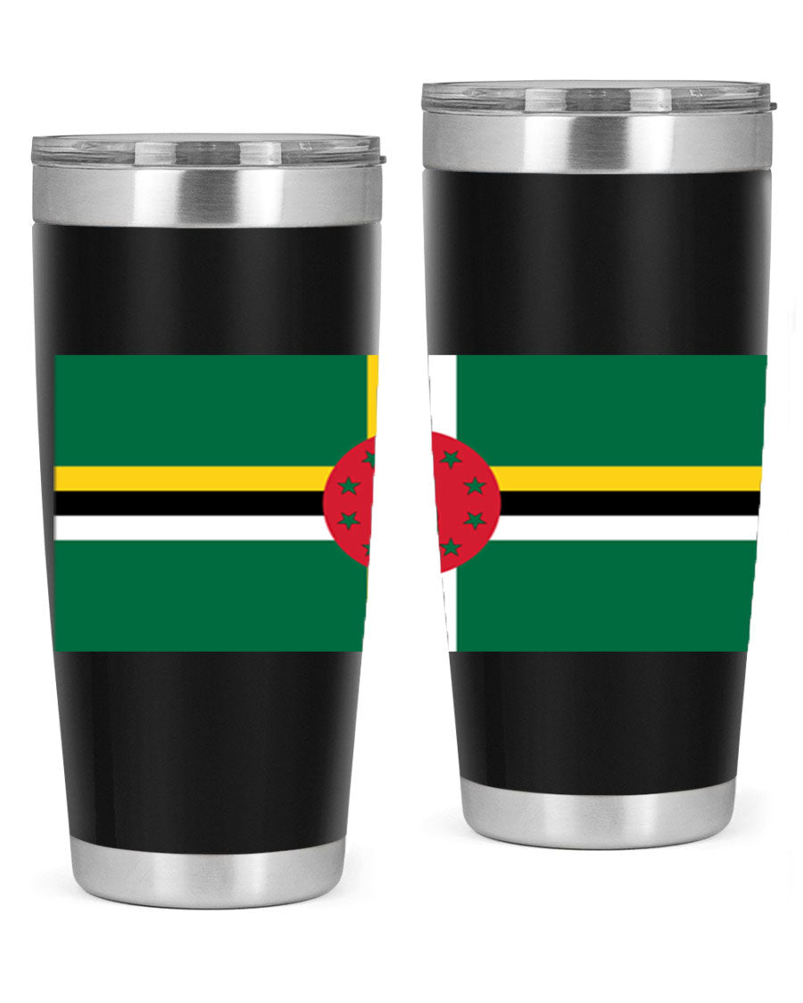Dominica 149# Tumbler, a stylish 20oz double wall vacuum stainless steel tumbler with a vibrant design, perfect for hot and cold beverages.