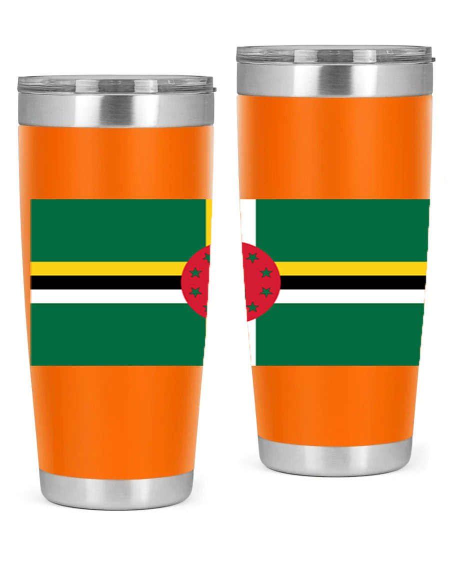 Dominica 149# Tumbler, a stylish 20oz double wall vacuum stainless steel tumbler with a vibrant design, perfect for hot and cold beverages.