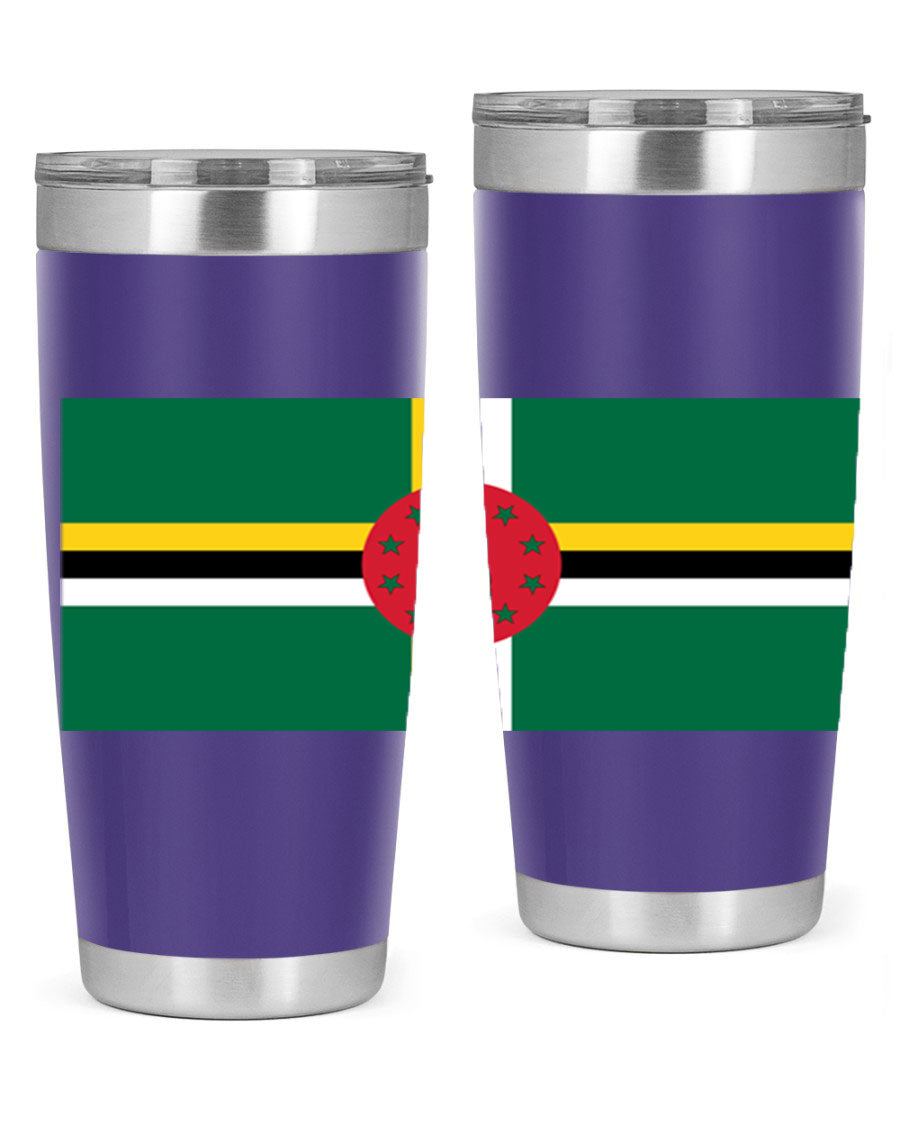 Dominica 149# Tumbler, a stylish 20oz double wall vacuum stainless steel tumbler with a vibrant design, perfect for hot and cold beverages.