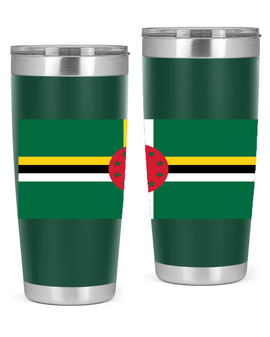 Dominica 149# Tumbler, a stylish 20oz double wall vacuum stainless steel tumbler with a vibrant design, perfect for hot and cold beverages.