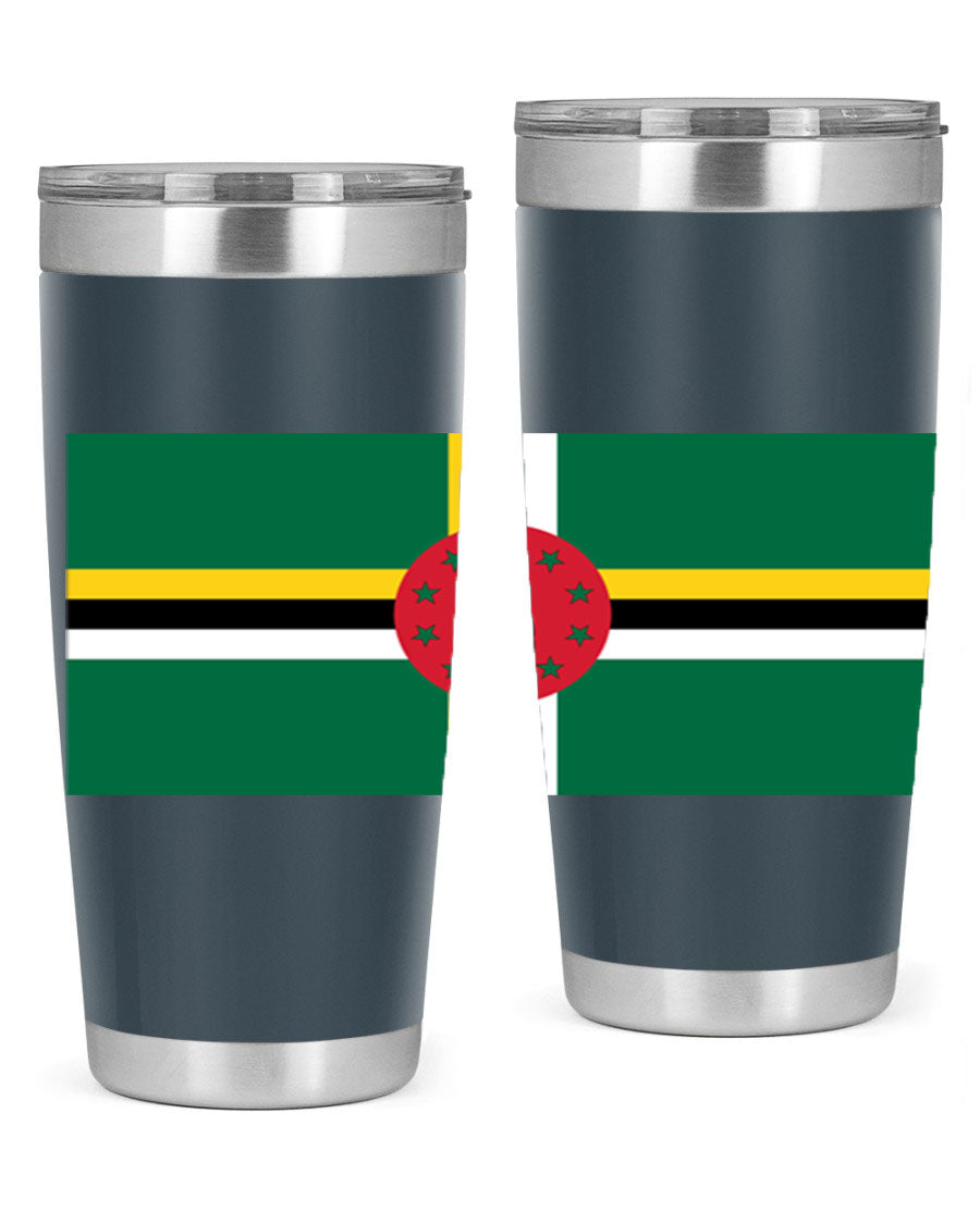 Dominica 149# Tumbler, a stylish 20oz double wall vacuum stainless steel tumbler with a vibrant design, perfect for hot and cold beverages.