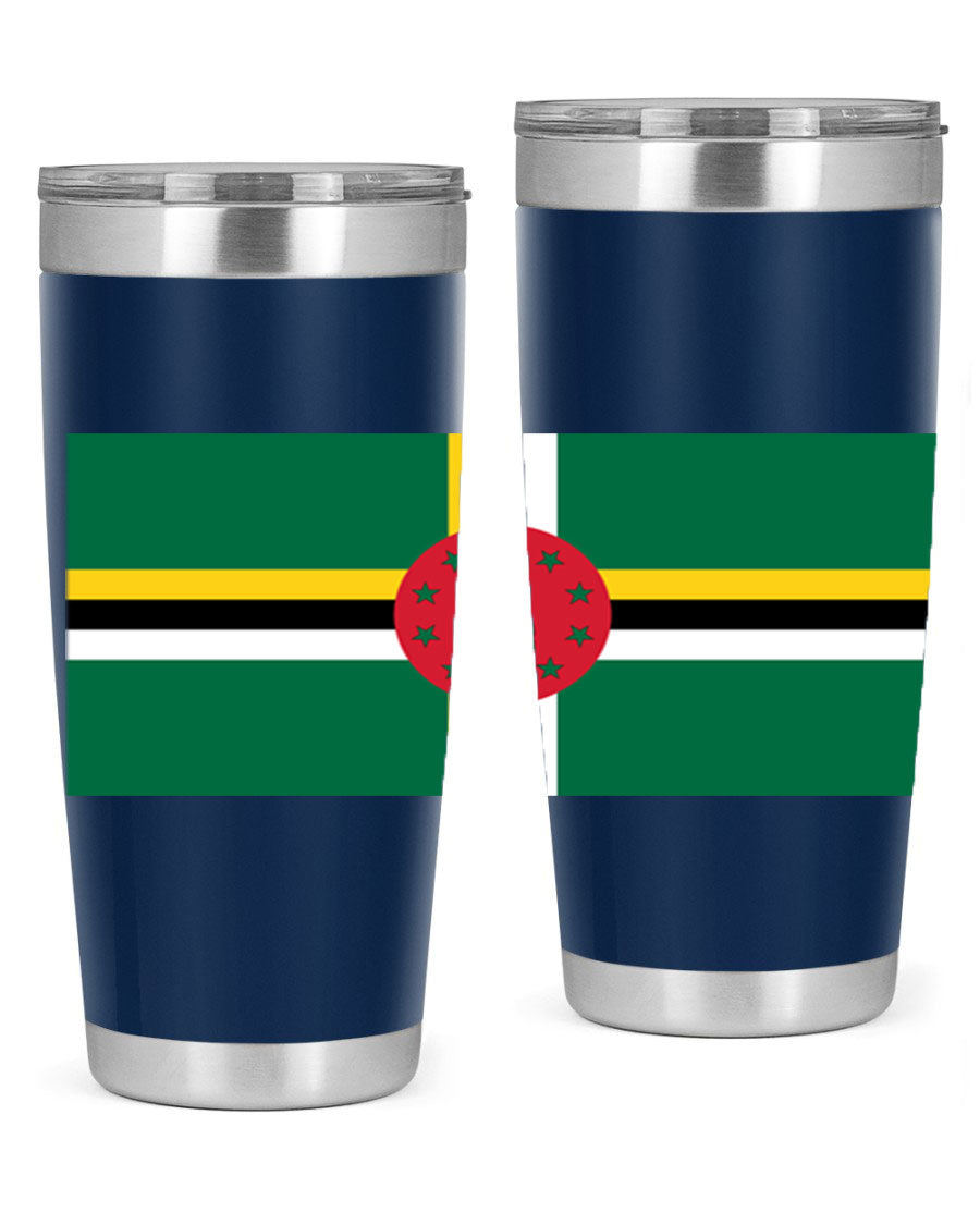 Dominica 149# Tumbler, a stylish 20oz double wall vacuum stainless steel tumbler with a vibrant design, perfect for hot and cold beverages.