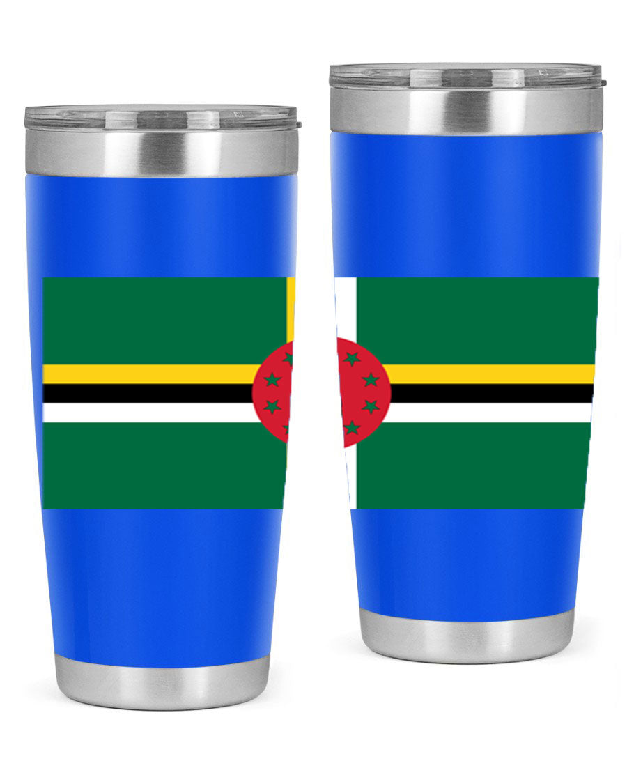 Dominica 149# Tumbler, a stylish 20oz double wall vacuum stainless steel tumbler with a vibrant design, perfect for hot and cold beverages.