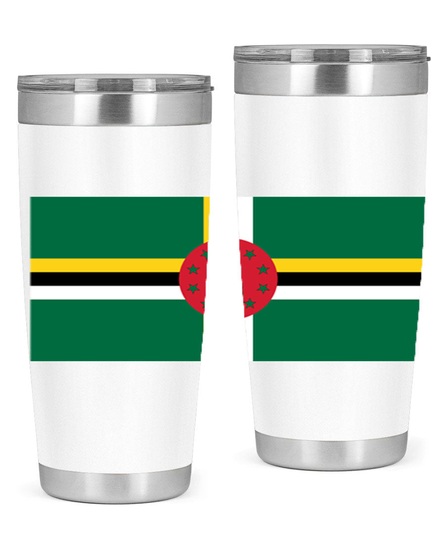 Dominica 149# Tumbler, a stylish 20oz double wall vacuum stainless steel tumbler with a vibrant design, perfect for hot and cold beverages.