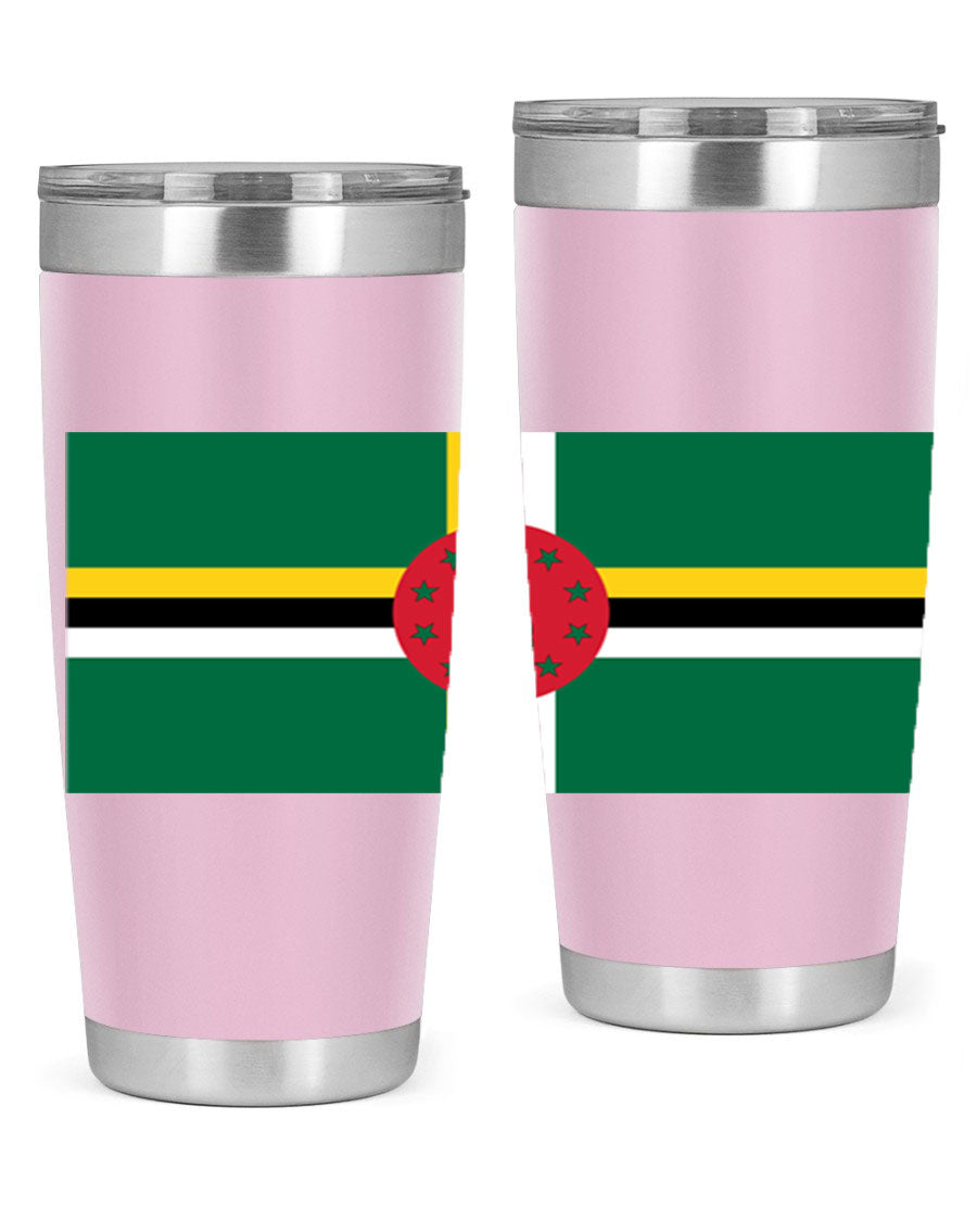 Dominica 149# Tumbler, a stylish 20oz double wall vacuum stainless steel tumbler with a vibrant design, perfect for hot and cold beverages.