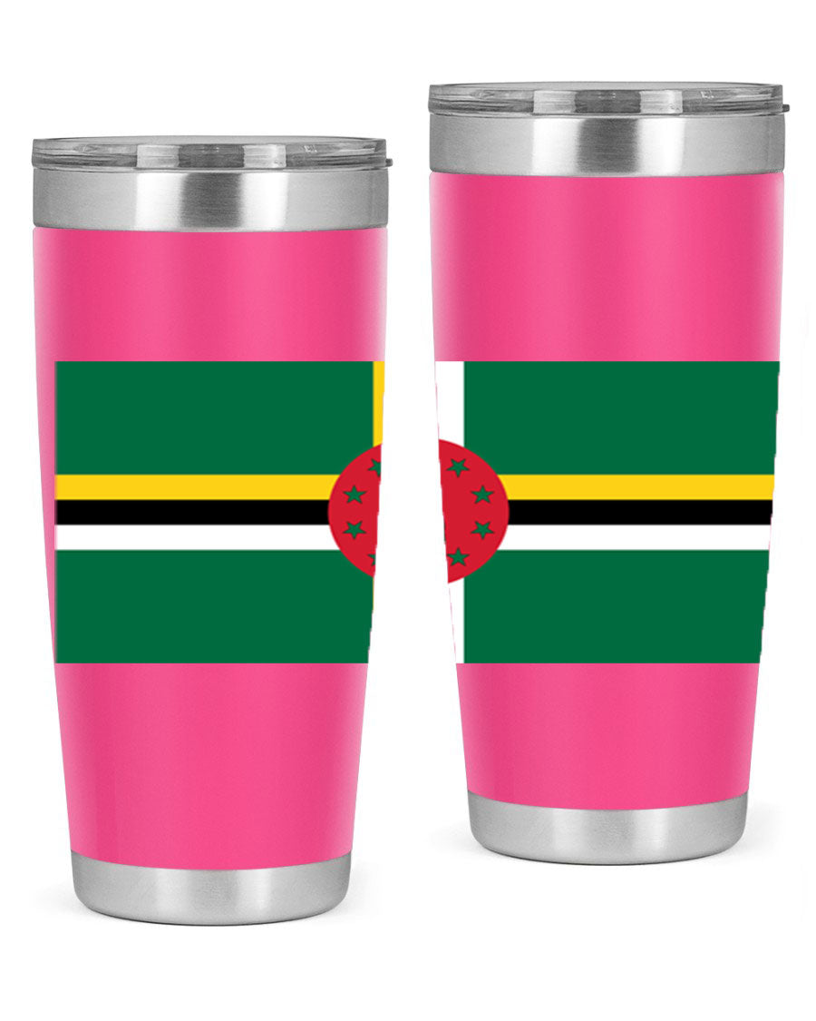 Dominica 149# Tumbler, a stylish 20oz double wall vacuum stainless steel tumbler with a vibrant design, perfect for hot and cold beverages.