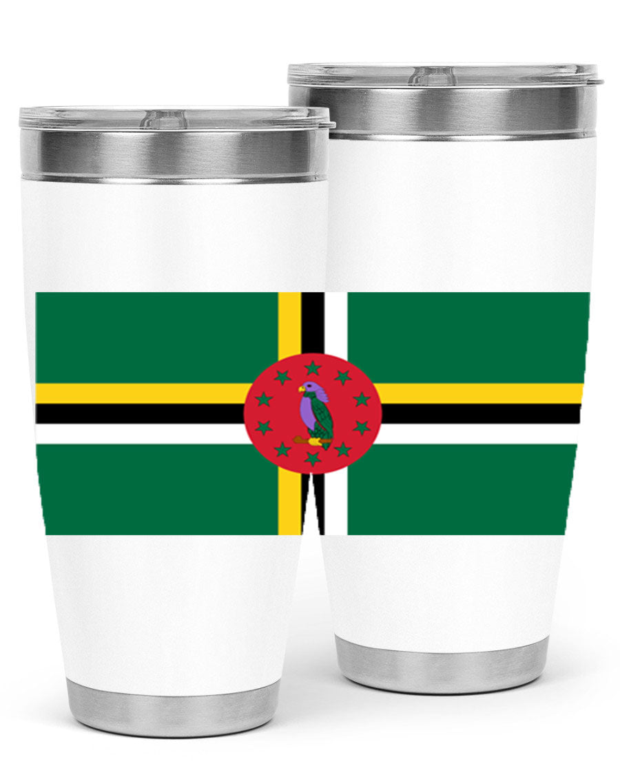 Dominica 149# Tumbler, a stylish 20oz double wall vacuum stainless steel tumbler with a vibrant design, perfect for hot and cold beverages.