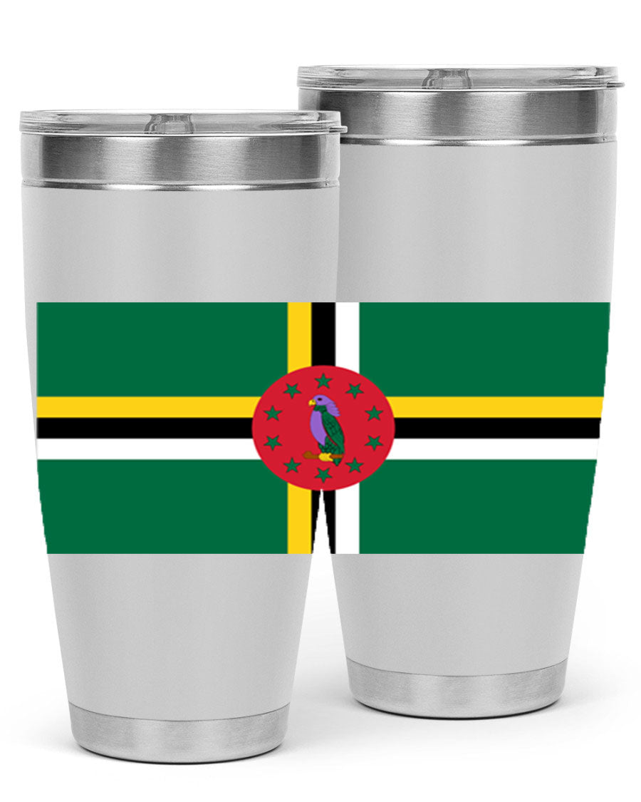Dominica 149# Tumbler, a stylish 20oz double wall vacuum stainless steel tumbler with a vibrant design, perfect for hot and cold beverages.