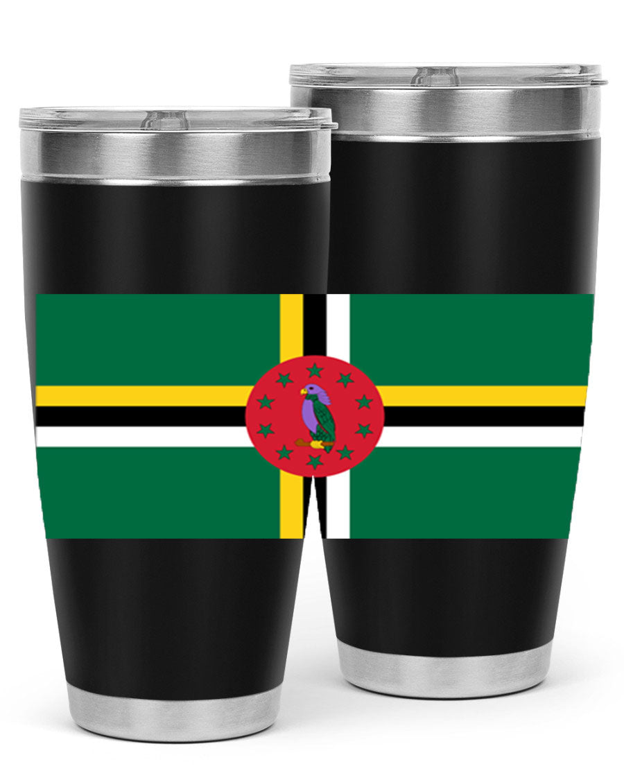 Dominica 149# Tumbler, a stylish 20oz double wall vacuum stainless steel tumbler with a vibrant design, perfect for hot and cold beverages.