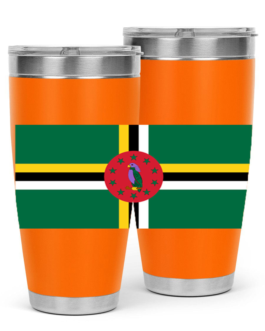 Dominica 149# Tumbler, a stylish 20oz double wall vacuum stainless steel tumbler with a vibrant design, perfect for hot and cold beverages.