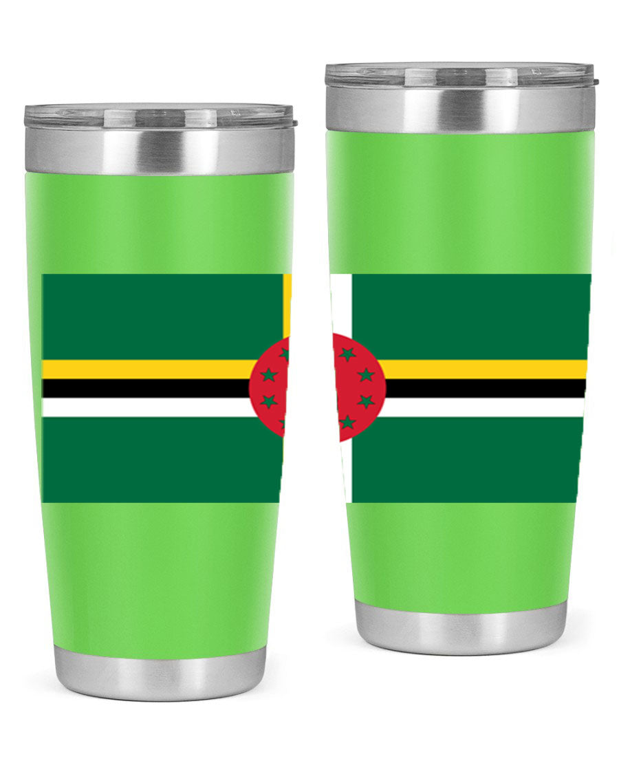 Dominica 149# Tumbler, a stylish 20oz double wall vacuum stainless steel tumbler with a vibrant design, perfect for hot and cold beverages.