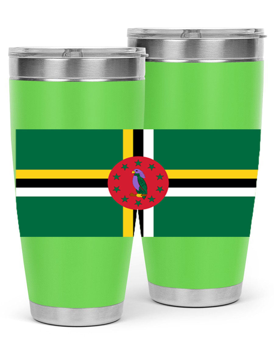 Dominica 149# Tumbler, a stylish 20oz double wall vacuum stainless steel tumbler with a vibrant design, perfect for hot and cold beverages.