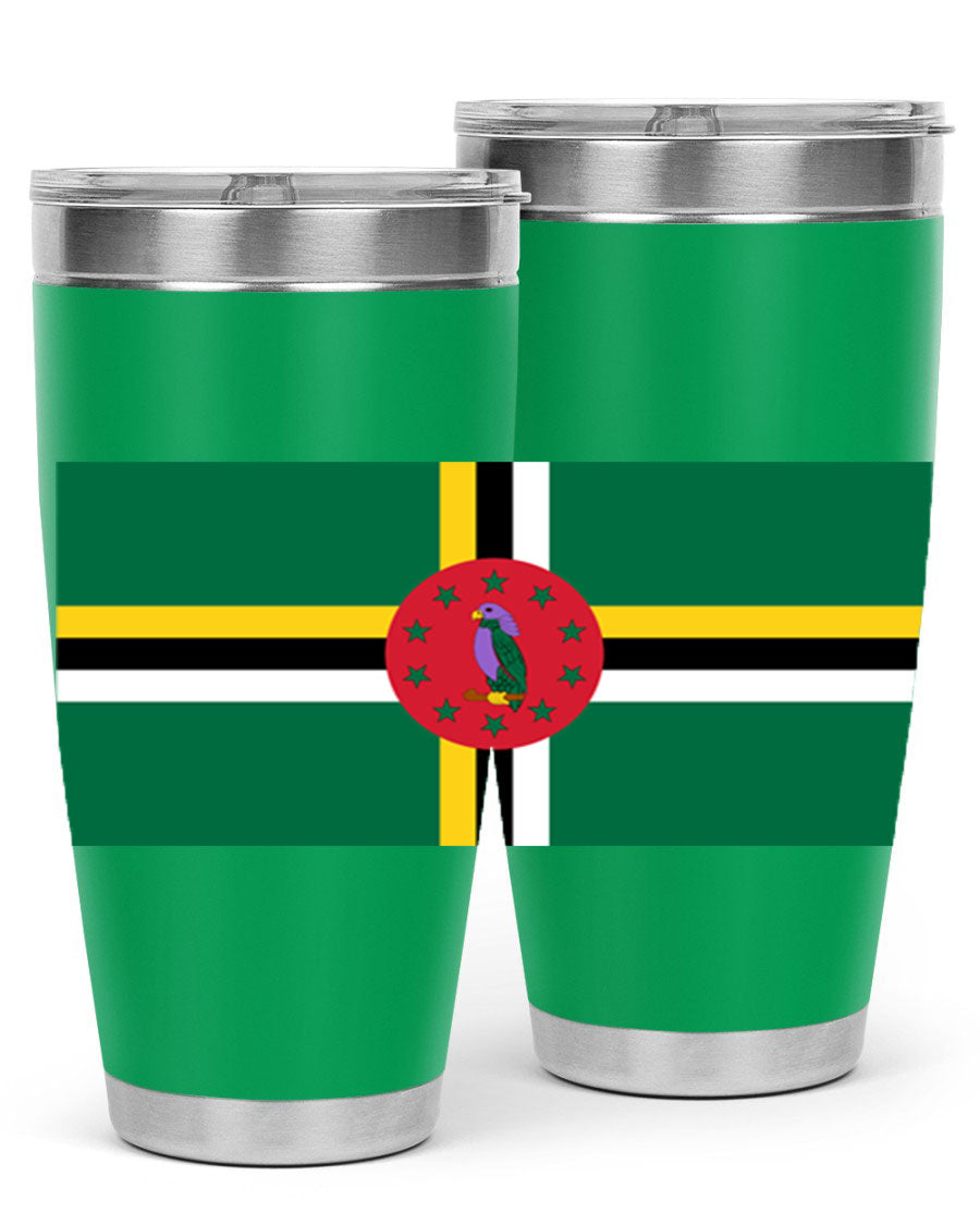Dominica 149# Tumbler, a stylish 20oz double wall vacuum stainless steel tumbler with a vibrant design, perfect for hot and cold beverages.