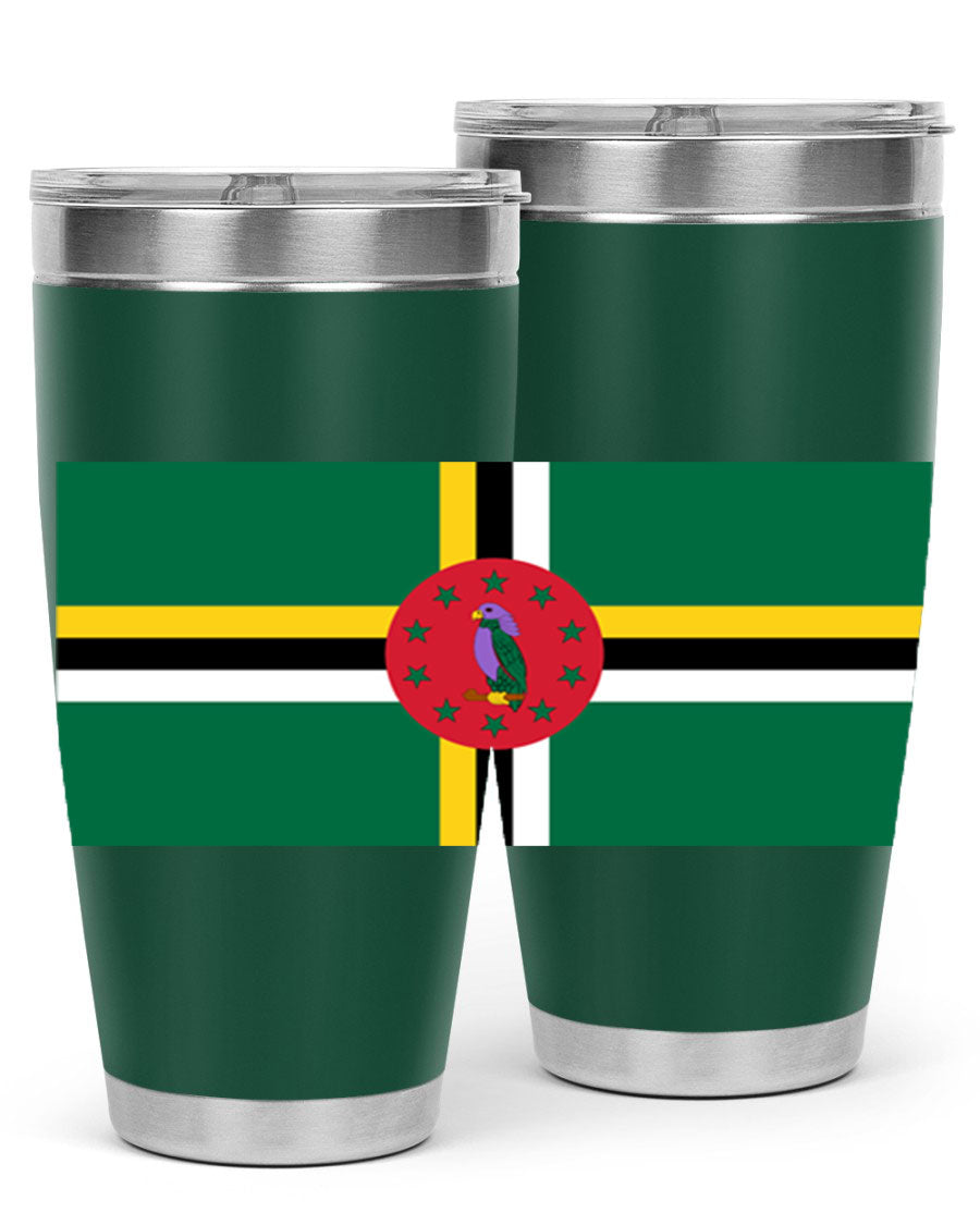 Dominica 149# Tumbler, a stylish 20oz double wall vacuum stainless steel tumbler with a vibrant design, perfect for hot and cold beverages.