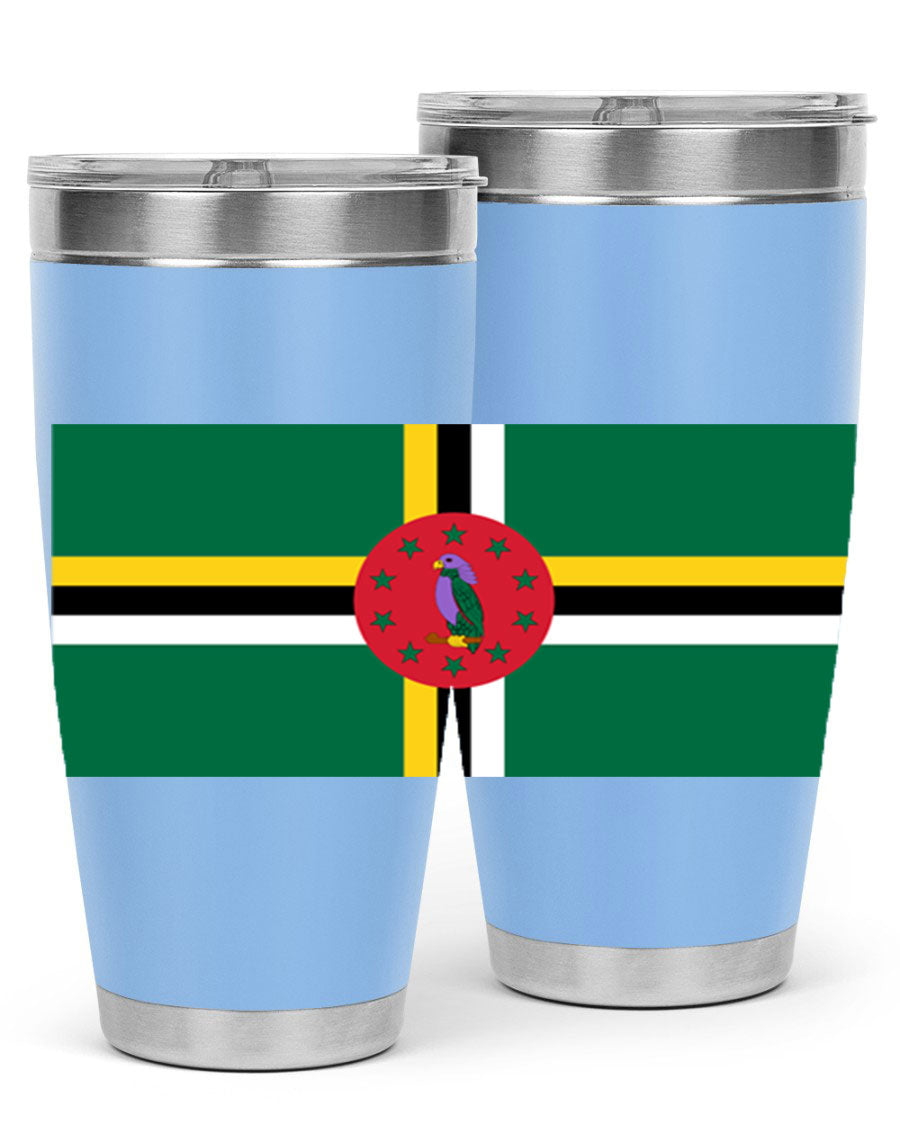 Dominica 149# Tumbler, a stylish 20oz double wall vacuum stainless steel tumbler with a vibrant design, perfect for hot and cold beverages.