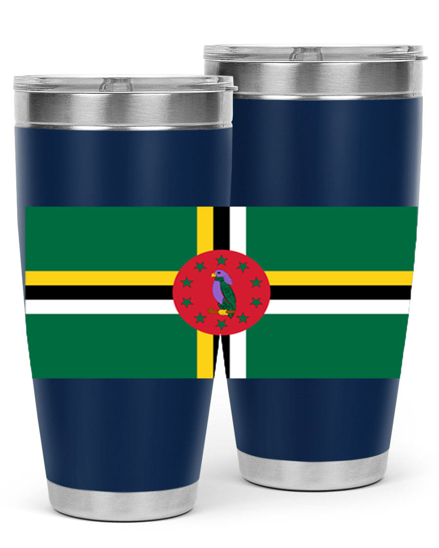 Dominica 149# Tumbler, a stylish 20oz double wall vacuum stainless steel tumbler with a vibrant design, perfect for hot and cold beverages.