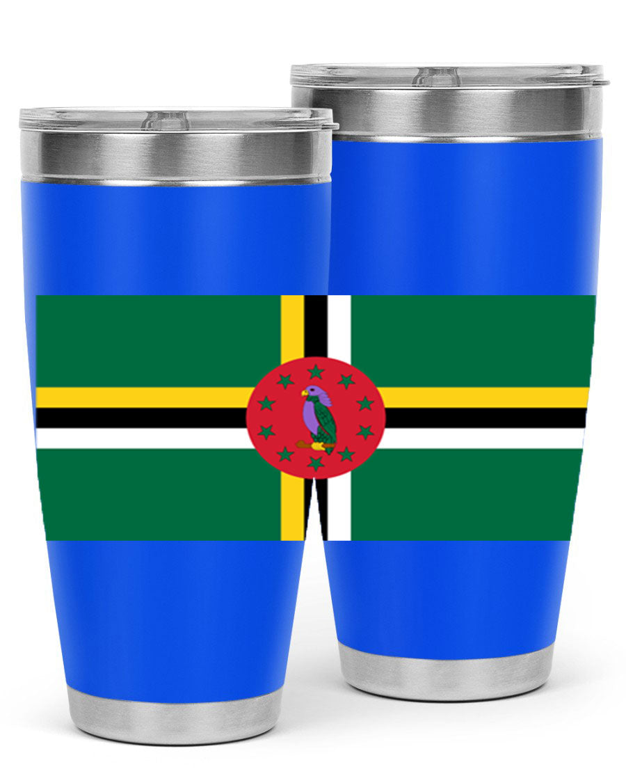 Dominica 149# Tumbler, a stylish 20oz double wall vacuum stainless steel tumbler with a vibrant design, perfect for hot and cold beverages.