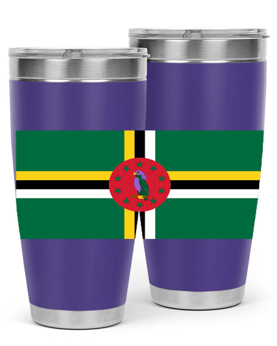 Dominica 149# Tumbler, a stylish 20oz double wall vacuum stainless steel tumbler with a vibrant design, perfect for hot and cold beverages.