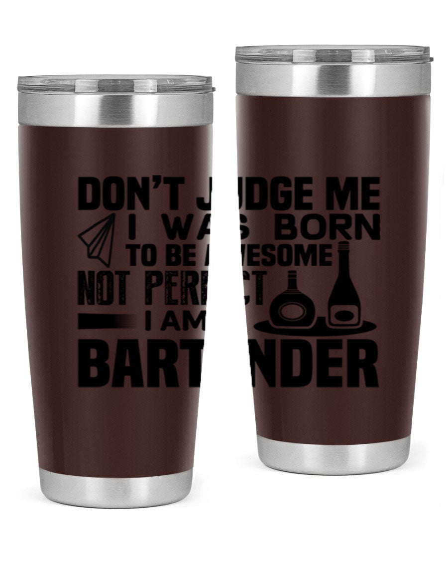 DON’T JUDGE ME Style 4# tumbler, double wall vacuum stainless steel with copper lining, featuring a press-in drink-thru lid.