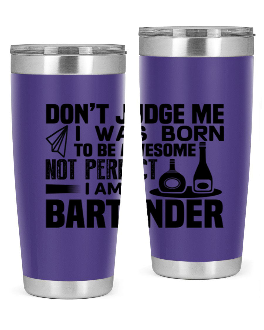 DON’T JUDGE ME Style 4# tumbler, double wall vacuum stainless steel with copper lining, featuring a press-in drink-thru lid.