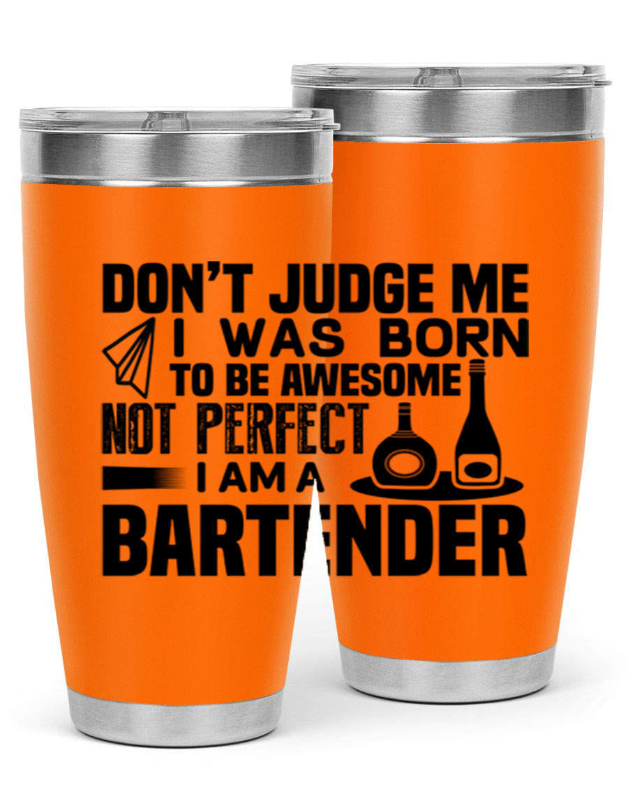 DON’T JUDGE ME Style 4# tumbler, double wall vacuum stainless steel with copper lining, featuring a press-in drink-thru lid.