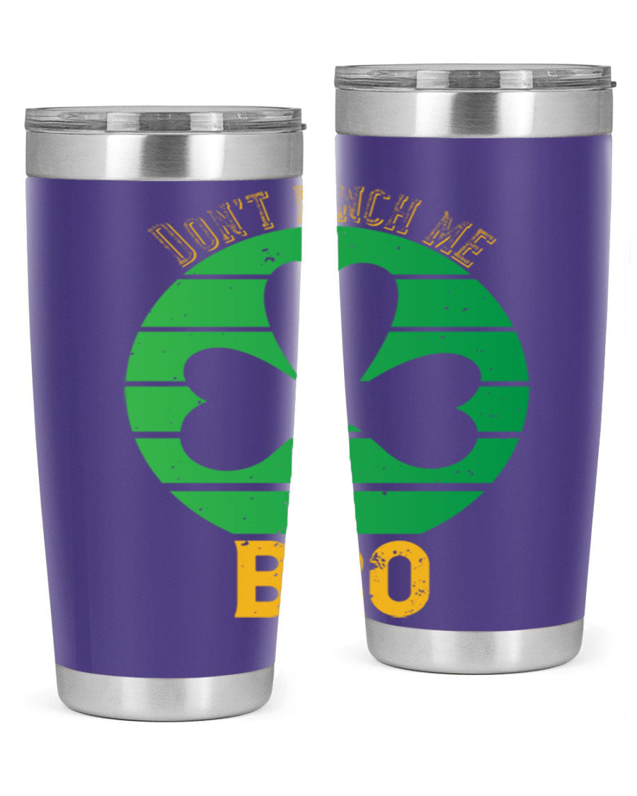 Dont Pinch Me Bro Style 139# St. Patrick's Day tumbler, featuring a double wall vacuum stainless steel design with a vibrant print.