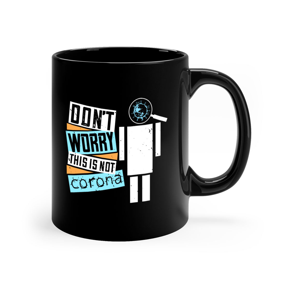 Dont worry this is not corona Style 54# Mug with colorful handle and glossy finish, available in multiple colors.