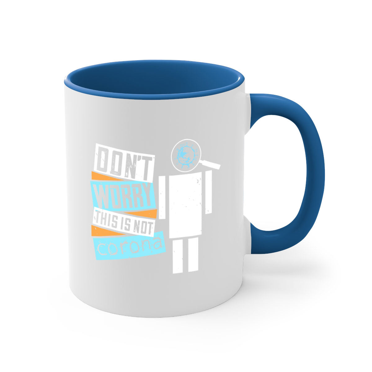 Dont worry this is not corona Style 54# Mug with colorful handle and glossy finish, available in multiple colors.