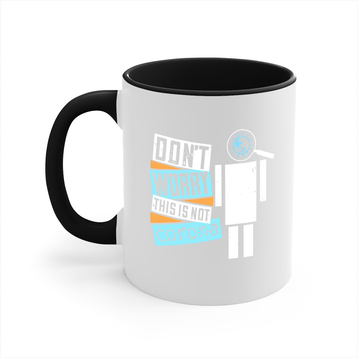Dont worry this is not corona Style 54# Mug with colorful handle and glossy finish, available in multiple colors.