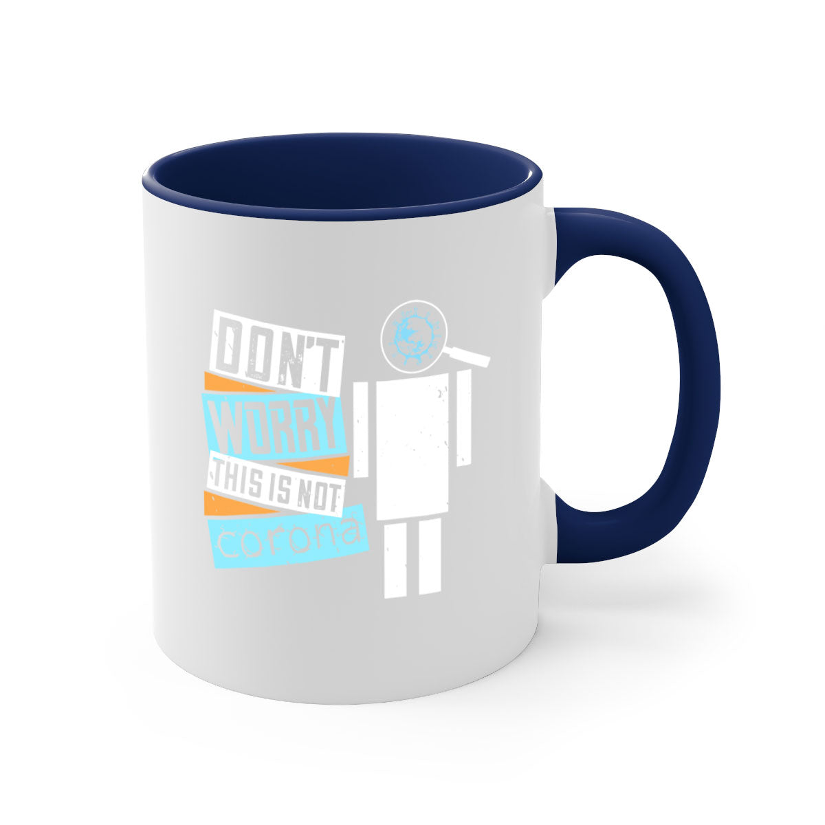 Dont worry this is not corona Style 54# Mug with colorful handle and glossy finish, available in multiple colors.