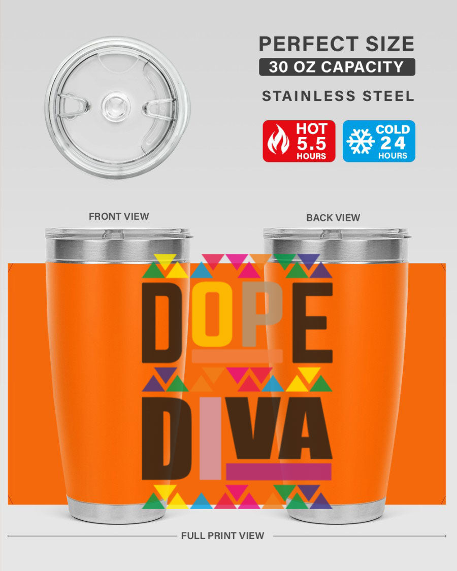 Dope Diva Cotton Tank featuring bold black words and phrases, perfect for casual wear.