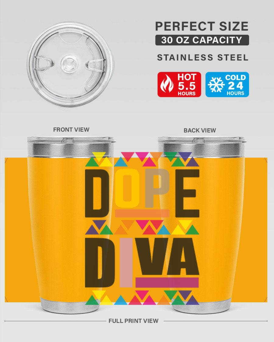 Dope Diva Cotton Tank featuring bold black words and phrases, perfect for casual wear.