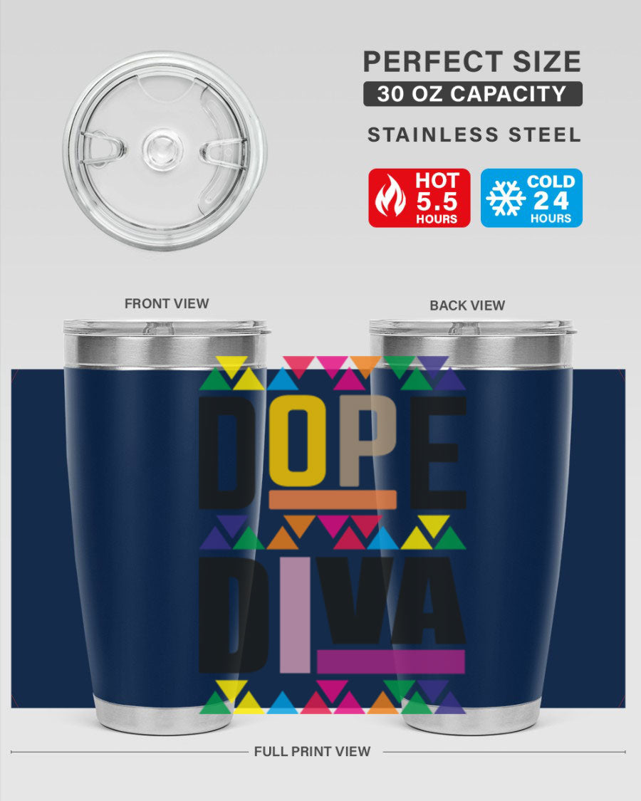 Dope Diva Cotton Tank featuring bold black words and phrases, perfect for casual wear.