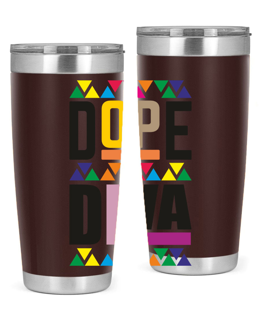 Dope Diva Cotton Tank featuring bold black words and phrases, perfect for casual wear.