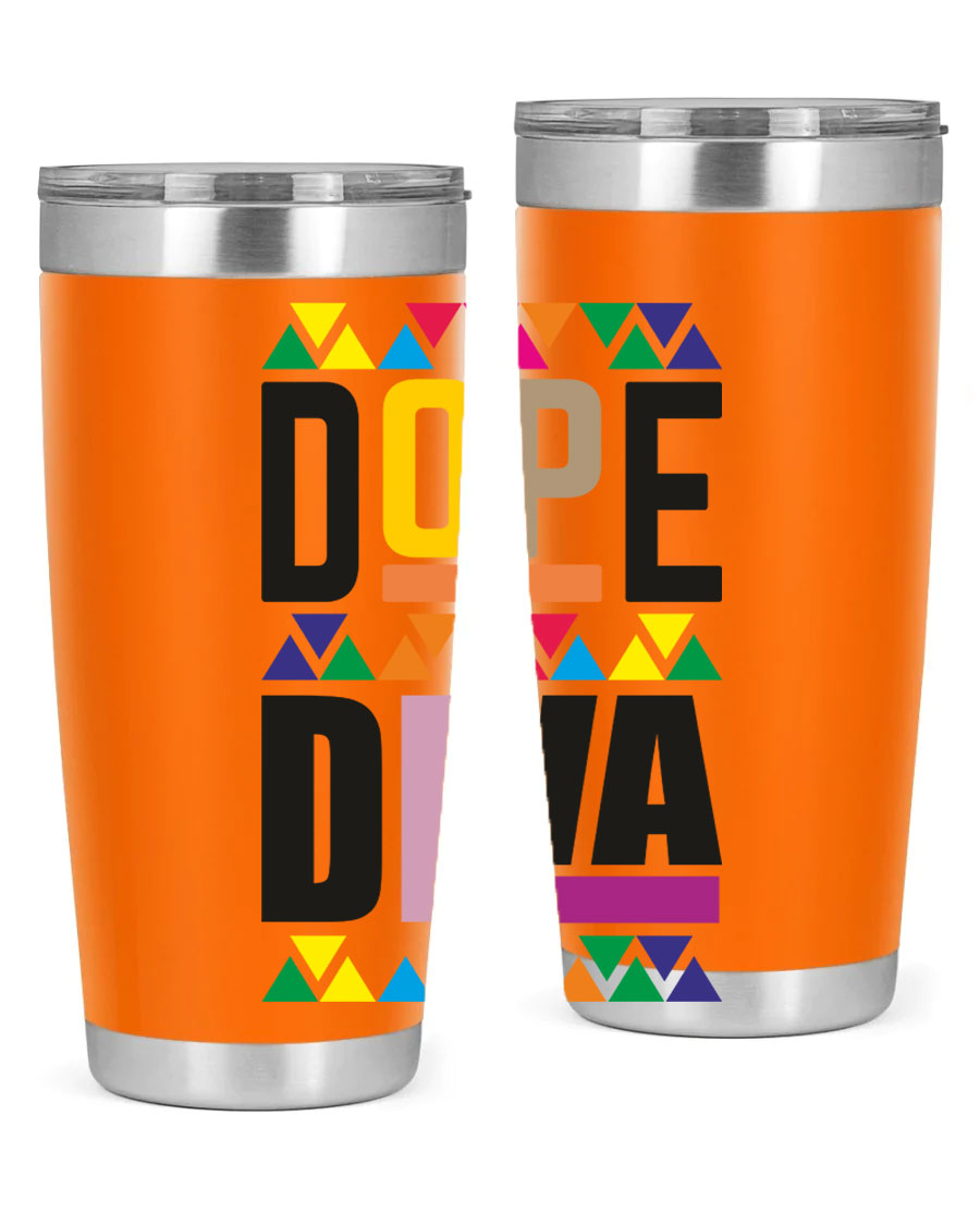 Dope Diva Cotton Tank featuring bold black words and phrases, perfect for casual wear.